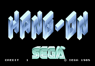 Hang-On (Rev A) Title Screen